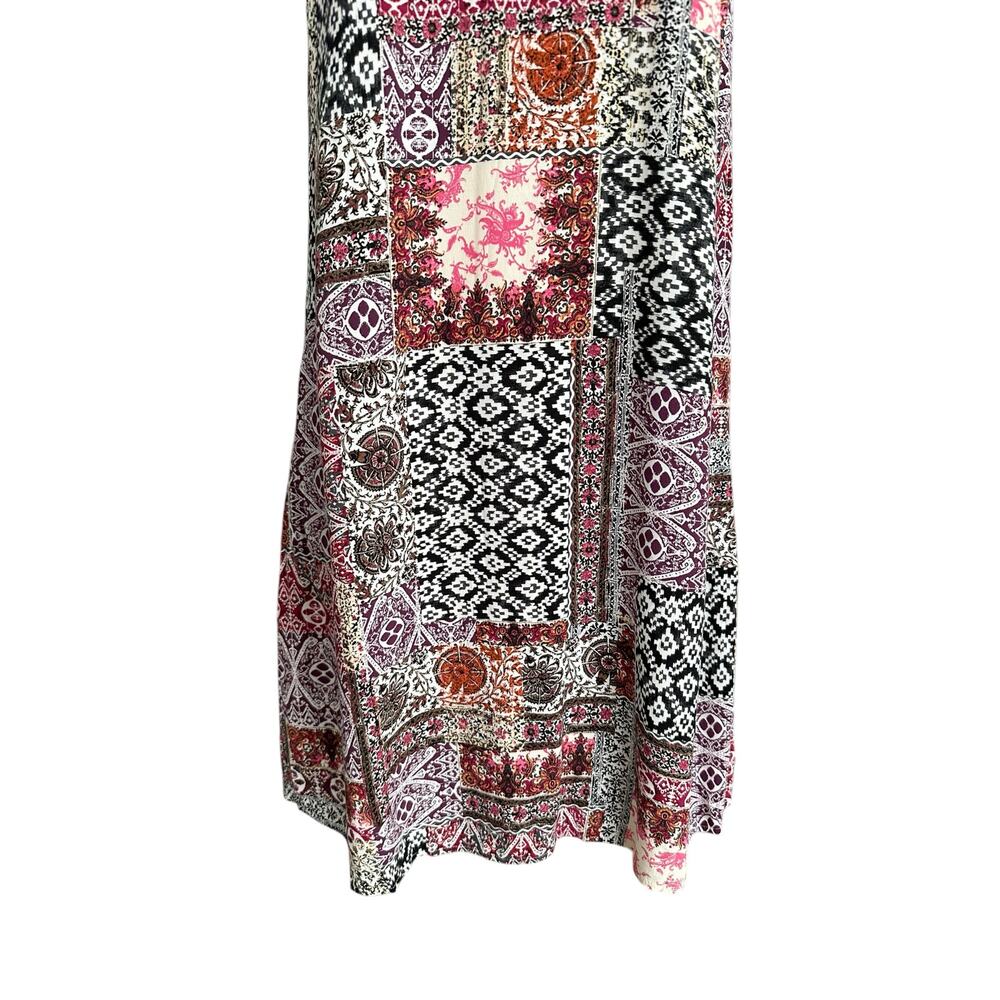 NEW J Jill Knee Length Sleeveless Tank Shift Geo Patch Dress Pockets Size Small - Picture 3 of 5